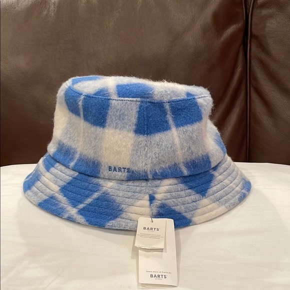 Barts Blue and White Bucket Hat - Picture 5 of 8